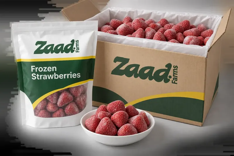 Frutas y hortalizas congeladas de Egipto